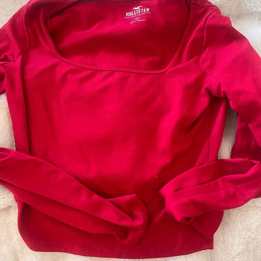 Hollister Scarlet Square Neck Top